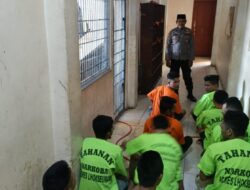 Tahanan Polres Lhokseumawe Dapat Bimbingan Rohani
