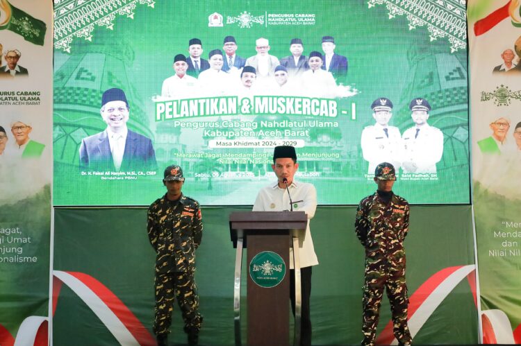 Bupati Tarmizi Hadiri Pelantikan PCNU Aceh Barat