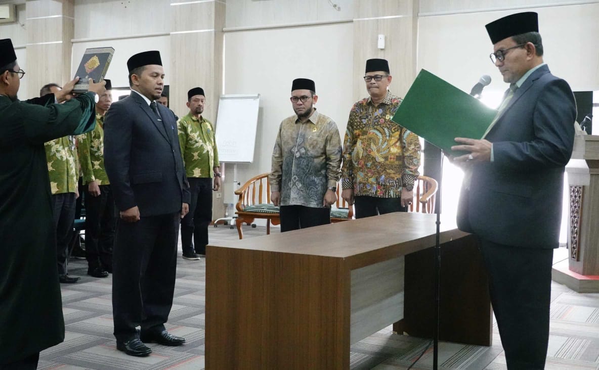 Kakanwil Kemenag Aceh Lantik Kakanmenag Kota Subulussalam