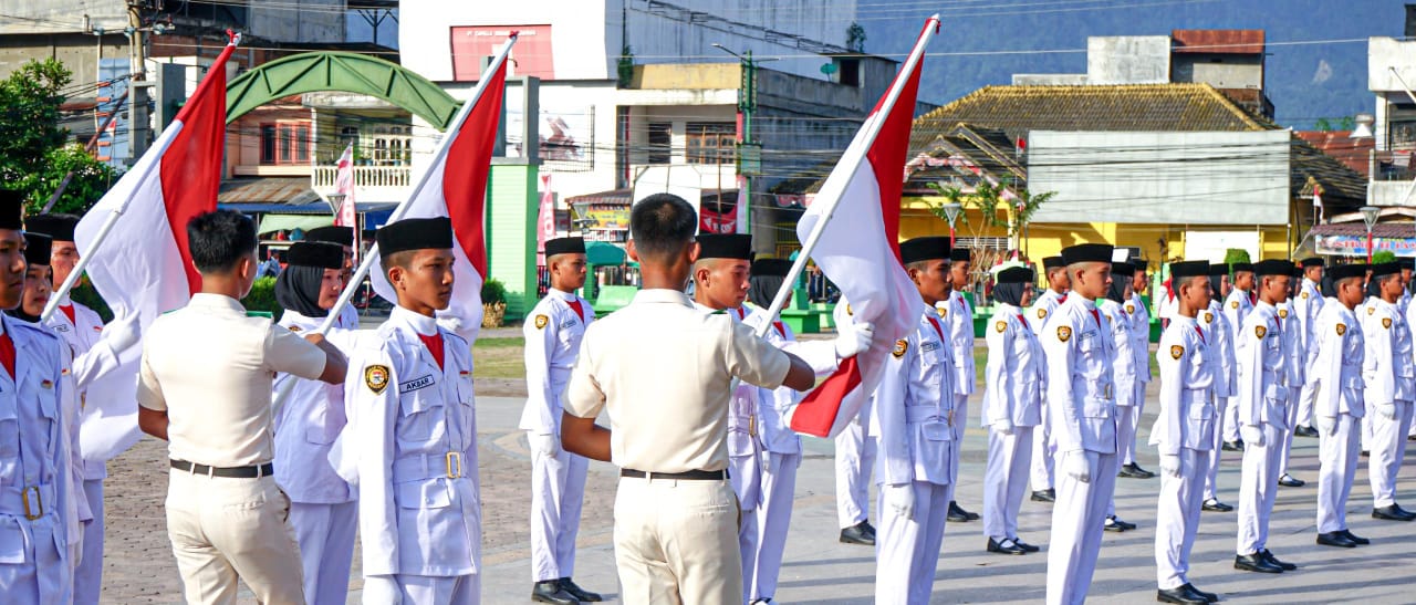 97 Anggota Paskibraka HUT ke-80 RI di Aceh Tenggara Dikukuhkan