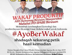Kemenag Bireuen Bersama PD IPARI Gelar Gerakan Wakaf Pohon