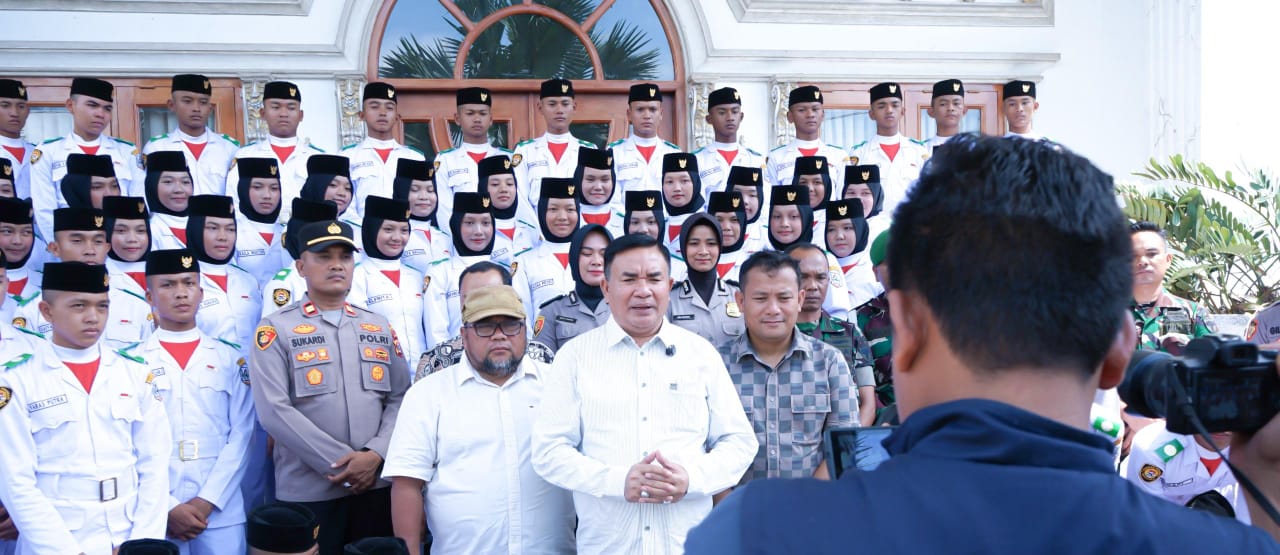 Bupati Aceh Tenggara Jamu dan Lepas 79 Anggota Paskibraka