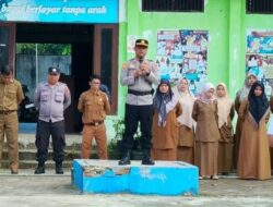 Kapolsek AKP Evizarianto Jadi Pembina Upacara di SMAN 2 Simpang Kiri