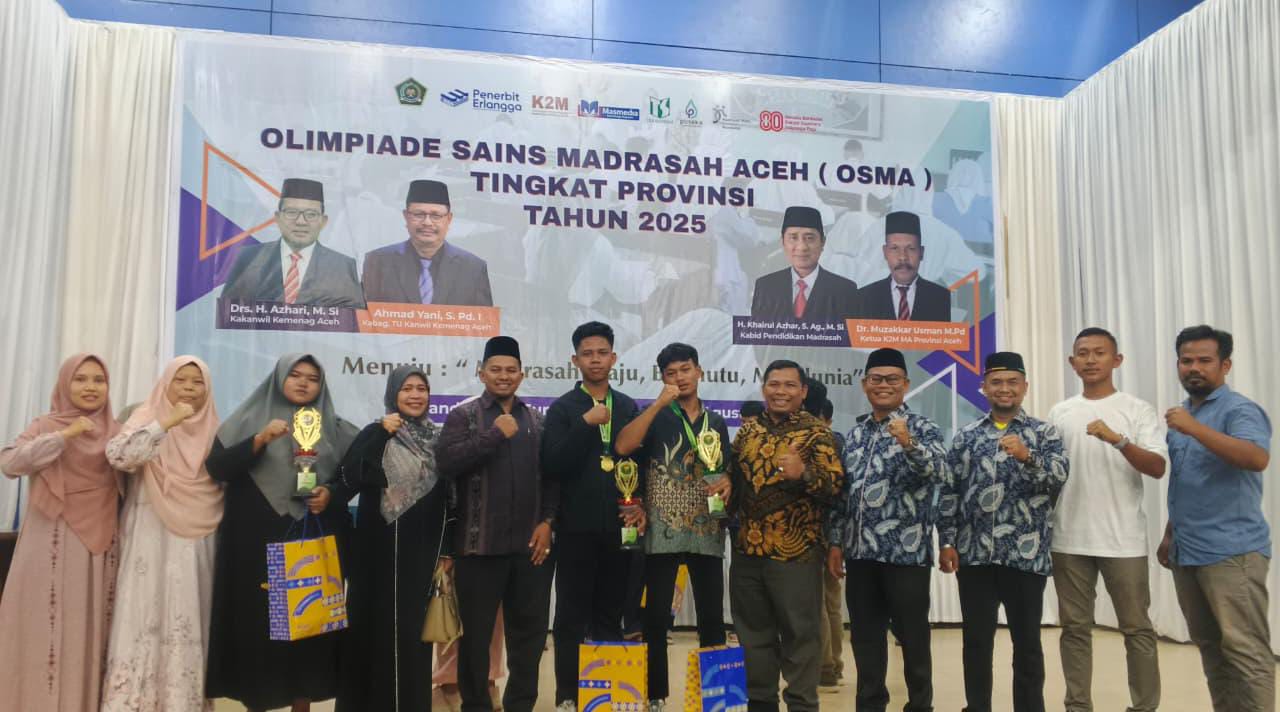 Subulussalam Raih Peringkat Kelima di Olimpiade Sains Madrasah Aceh 2025
