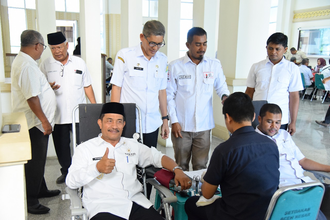Donor Darah, ASN Aceh Besar Kumpulkan 84 Kantong