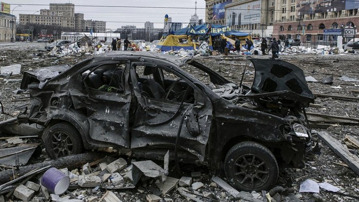 Rusia Bombardir Ibukota Ukraina, 21 Orang Tewas