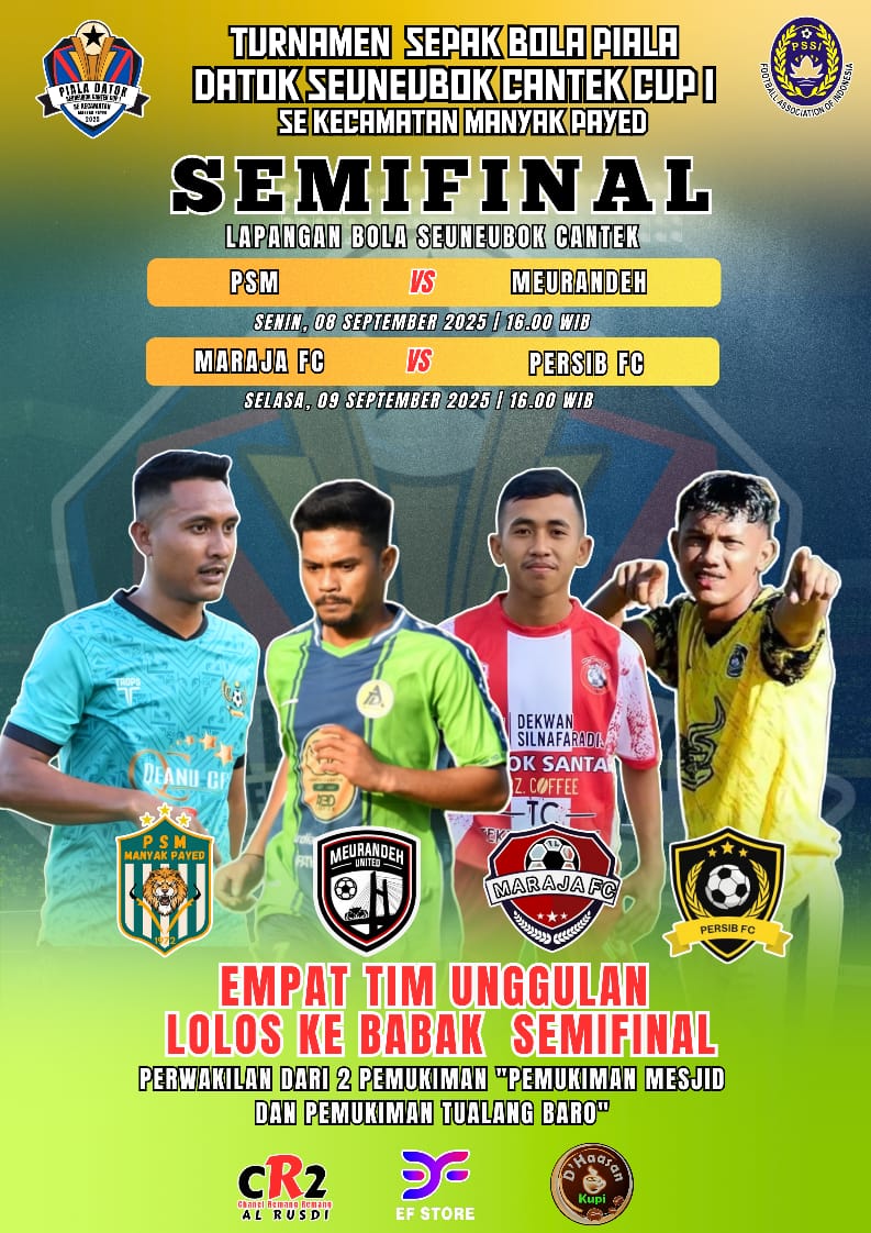 4 Tim Lolos Babak Semifinal