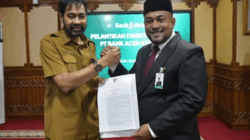 Gubernur Lantik Fadhil Ilyas sebagai Dirut Bank Aceh