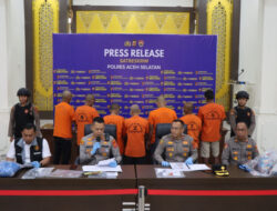 Polres Aceh Selatan Gelar Konferensi Pers