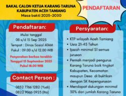 Karang Taruna Aceh Tamiang Buka Pendaftaran Bakal Calon Ketua
