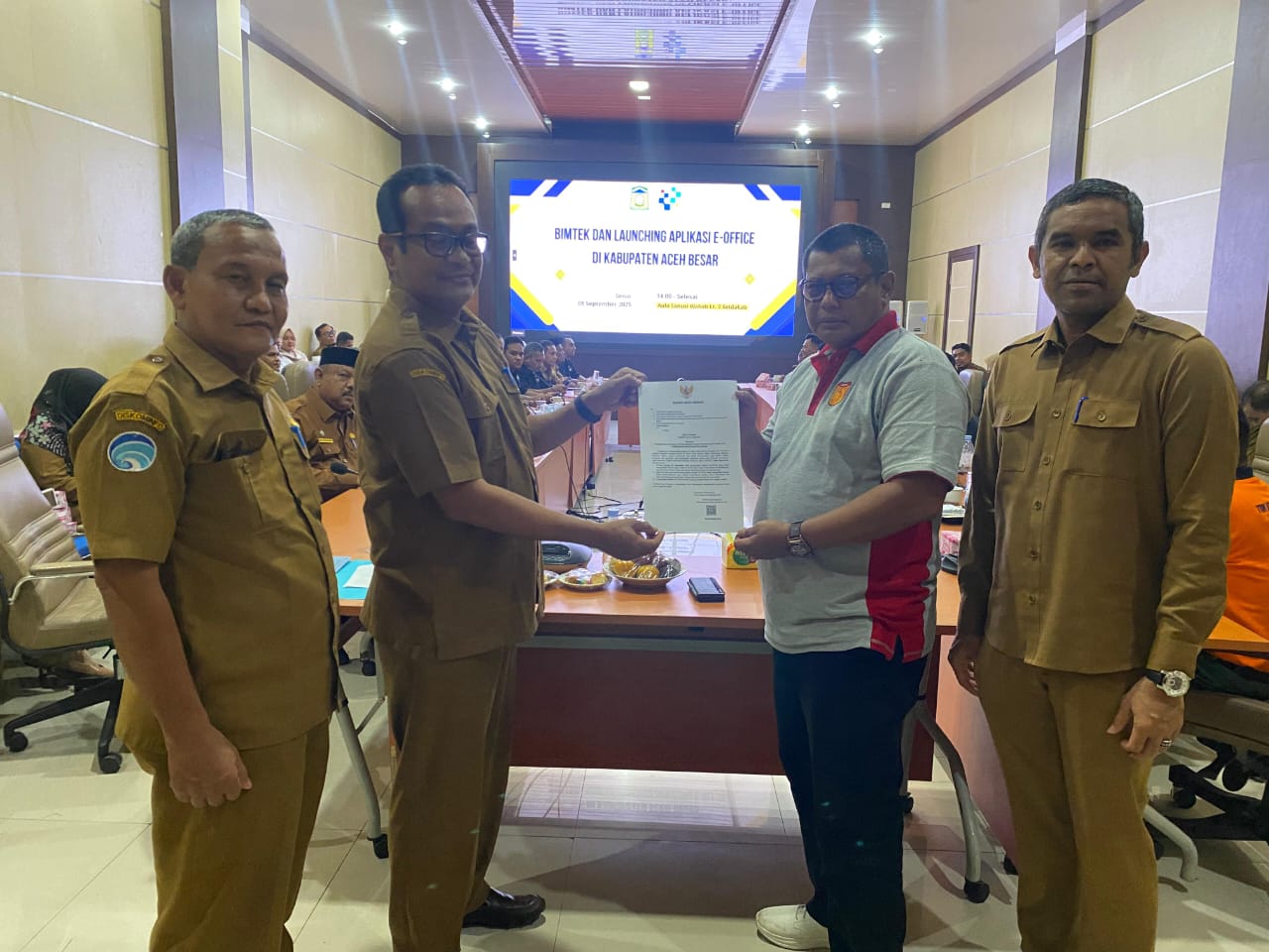 Diskominfo Aceh Besar Lauching Aplikasi E-Office