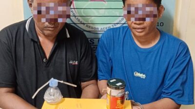 Sembunyikan 4 Bungkus Sabu di Bawah Batu, Dua Warga Pulonas Baru Dibekuk