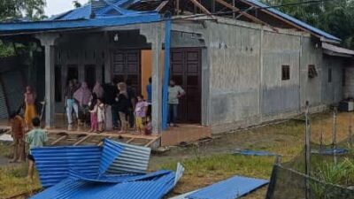 Rumah Warga Aceh Singkil Rusak Diterjang Angin Kencang