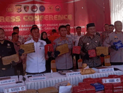 Polisi Ungkap Peredaran 1 Ton Ganja, 80 Kg Sabu dan 1 Kg Kokain di Aceh