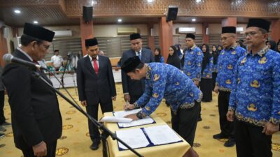 Pemerintah Aceh Kukuhkan 610 Pejabat Administrator dan Pengawas