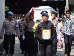 Penghormatan Terakhir Polres Aceh Selatan kepada Briptu Dzaky Alfianda Asha