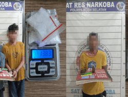 Empat Pelaku dan 16,25 Gram Sabu Diamankan di Aceh Selatan
