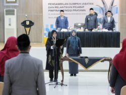Lantik Pejabat Baru, Illiza Tekankan Kolaborasi dan Inovasi