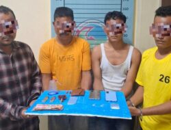 Nyabu, Empat Warga Tuhi Jongkat Diamankan Polisi