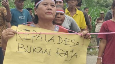 Warga Pardomuan Tolak Timbangan Sawit di Atas Tanah Wakaf