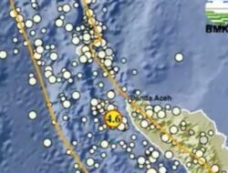 Usai Salat Jumat, Gempa 4,5 SR Terasa di Banda Aceh dan Aceh Besar