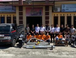 Spesialis Pencuri Tiang Lampu Solar Cell Dibekuk di Sabang