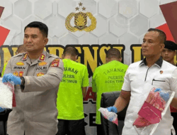 Polisi di Aceh Timur Tangkap Tiga Bandar Sabu