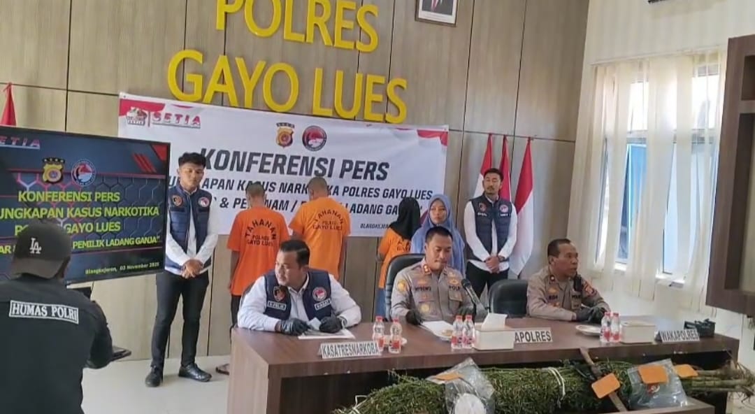 Bawa Ganja 16,5 Kg, Ibu dan Anak di Gayo Lues Terancam 20 Tahun Penjara