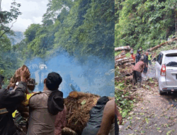 Akses Beutong Ateuh–Takengon Normal Usai Longsor Dibersihkan