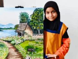 Wafa Mazaya Raih Juara Lomba Lukis Hari Disabilitas