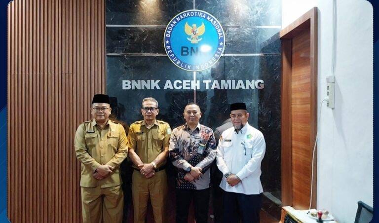 BNNK Aceh Tamiang Teken MoU Bersama Tiga Instansi Pendidikan