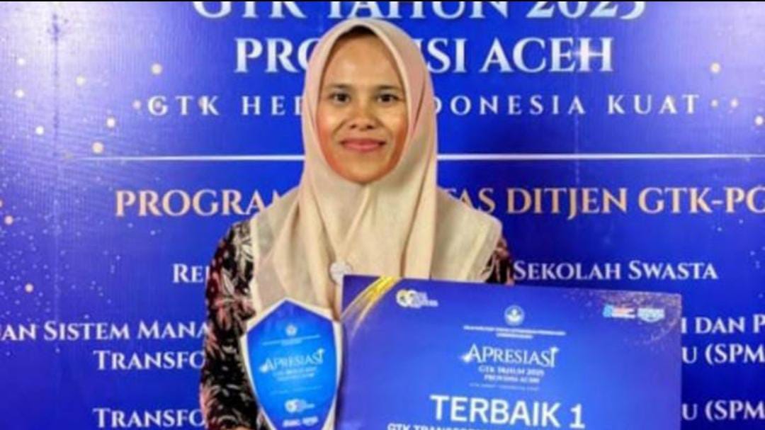 Fitria Ningsih, Guru SLBN Abdya Raih Juara I Guru Transformatif