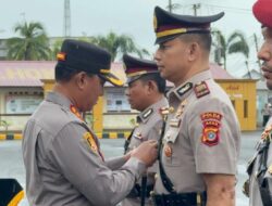 Kapolres Lhokseumawe Pimpin Sertijab Tiga Pejabat Utama