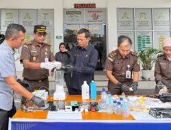 Ratusan Gram Sabu Dimusnahkan Kejaksaan Negeri Meulaboh