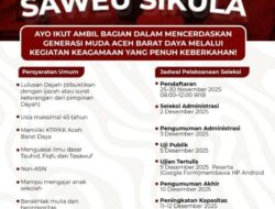 Pemkab Abdya Buka Lowongan Pengajar, Program Teungku Saweu Sikula