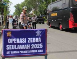 Operasi Zebra Seulawah Hari Kedua, Fokus Disiplin Berlalu Lintas