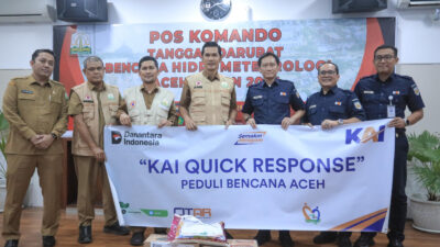 KAI Quick Response Bantu Pemulihan Korban Bencana di Aceh