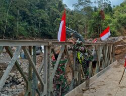 Jembatan Bailey Wih Pase Siap Beroperasi, Progres Capai 90 Persen