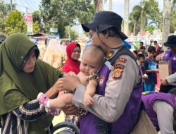 Tim Gabungan Trauma Healing Dampingi Korban Banjir di Kualasimpang