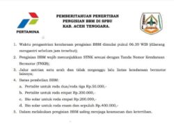 Pemkab Aceh Tenggara Terbitkan Aturan Baru Pengisian BBM