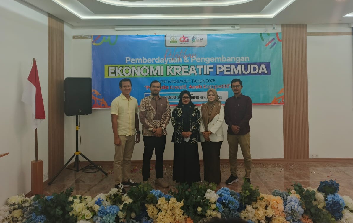 Dispora Aceh dan GIYA Latih 75 Pemuda Kembangkan Ekonomi Kreatif