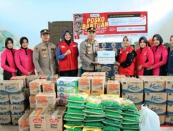 Polres Aceh Jaya dan PMI Salurkan Bantuan Kemanusiaan