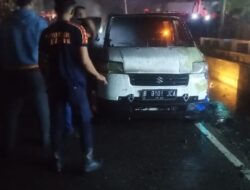 Suzuki APV Terbakar di Depan ATM Drive Thru Lhokseumawe