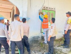 Polres Aceh Jaya Bersama PLN Bersihkan Fasilitas Publik Pascabanjir