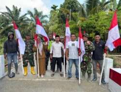 Jembatan Putus Akibat Banjir, TNI Bangun ARMCO di Juli Tambo Tanjong