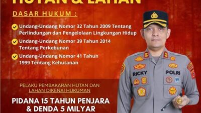 Kapolres Aceh Selatan Ajak Warga Laporkan Pembakaran Hutan