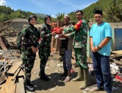 Kowad Kodam IM Ringankan Beban Korban Banjir Aceh