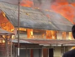 Kebakaran Hanguskan Enam Rumah Warga Kampung Bukit