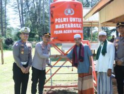 Pesantren di Aceh Jaya Terima Bantuan Sumur Bor dari Polri