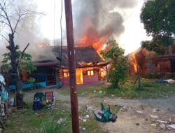 Kelalaian Bakar Sampah Picu Kebakaran 11 Rumah di Kutacane